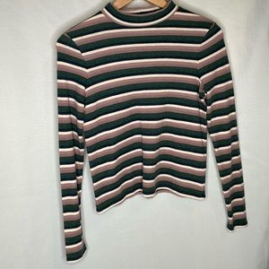 Mock net thumb hole sweater